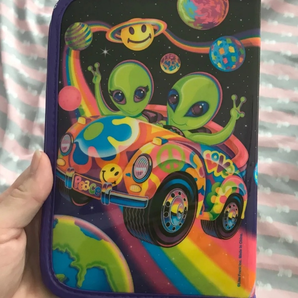 Lisa frank alien zorbit and zoomer mini binder